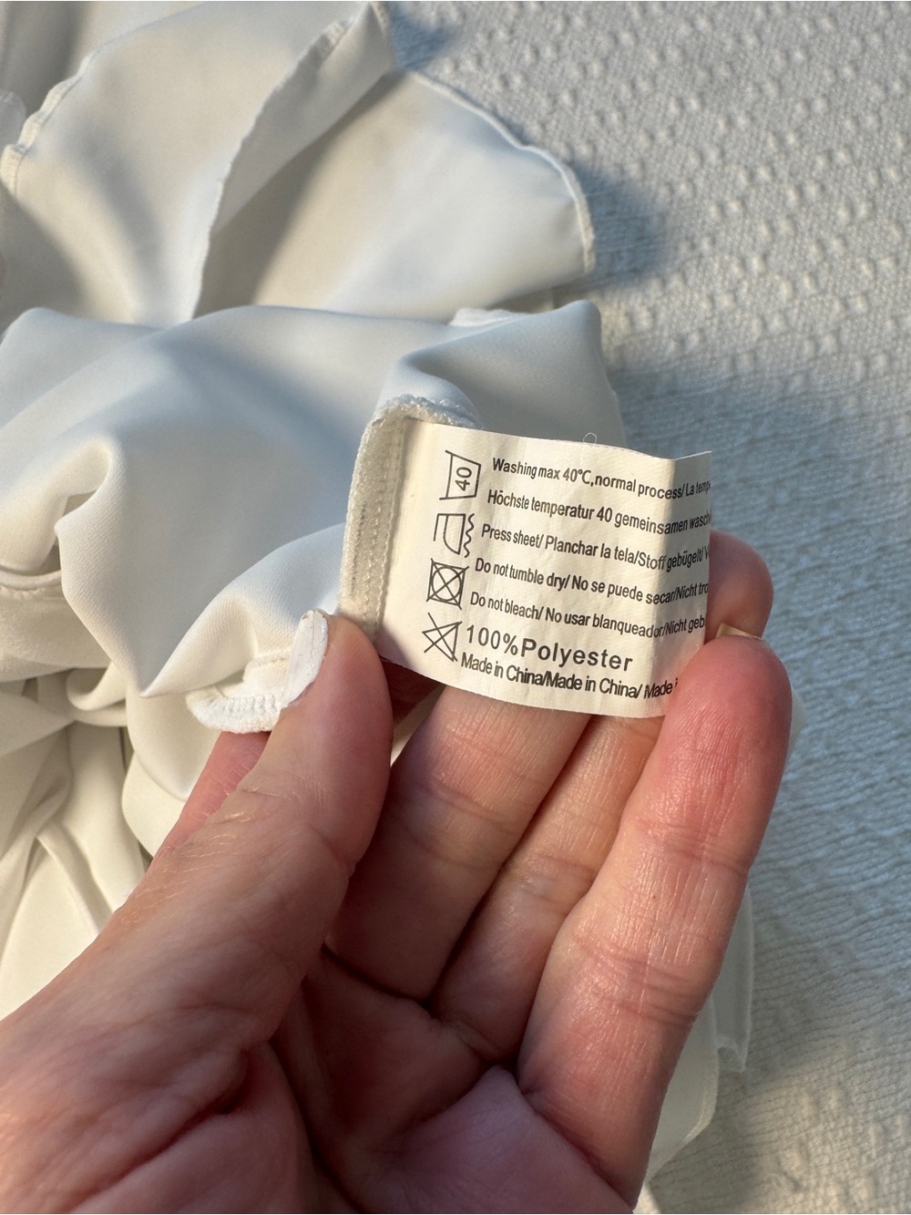 Avidlove White Ruffle Hem Skirt Size Medium or Small - Picture 7 of 9